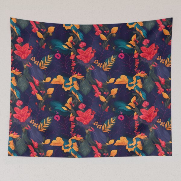 Item preview, Summer Nights - Dark Seamless Patterns Collection designed and sold by cocomikozza.