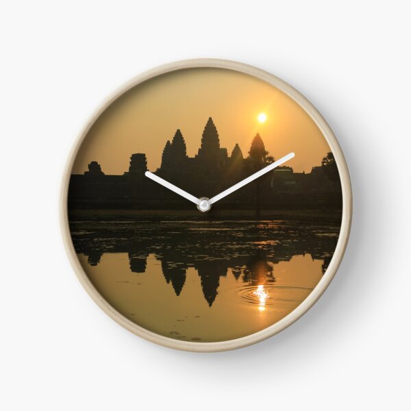 Angkor Wat Temple sunrise Clock