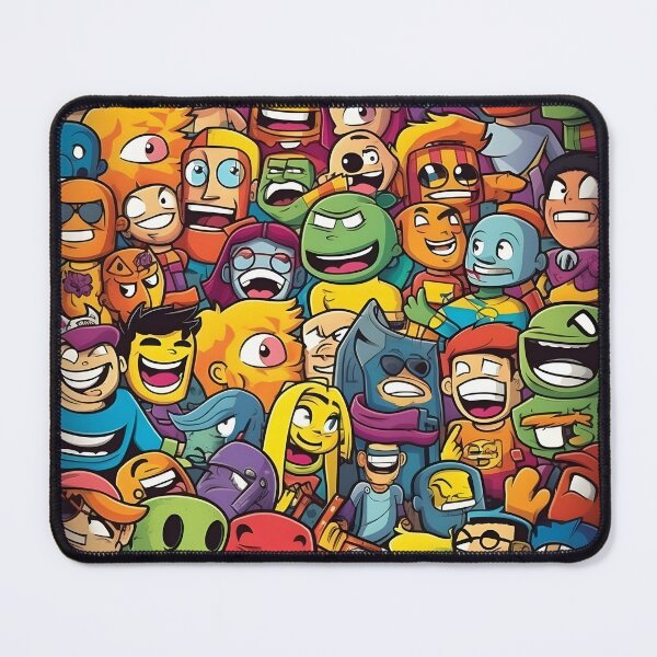 Item preview, The Laughing Comic Heroes - Funny Anime Moment - Colorful Faces designed and sold by Pixelboys.
