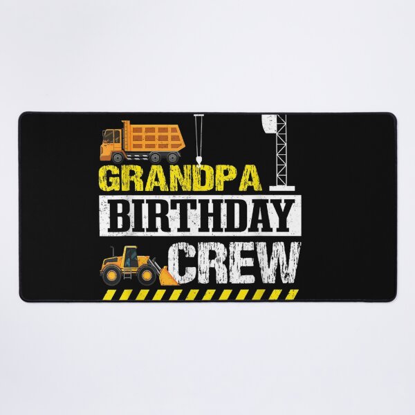 Item preview, Mens Grandpa Birthday Crew Excavator Construction Truck Crane Fan designed and sold by William Richardson.