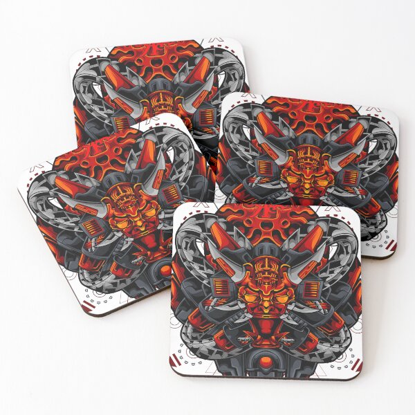 Item preview, ROGUE ONI MASK CYBERPUNK TATTOO ART designed and sold by Rogueclothes.
