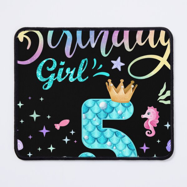 Item preview, Mermaid Birthday Girl 5 Year Old Cute Mermaid 5th Birthday designed and sold by William Richardson.