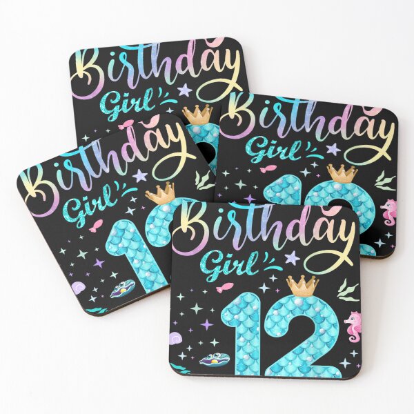 Item preview, Mermaid Birthday Girl 12 Year Old Cute Mermaid 12th Birthday designed and sold by William Richardson.