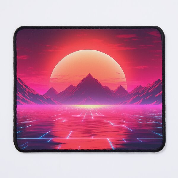 Item preview, 80s Synthwave Sun Mountains designed and sold by Nightarcade.