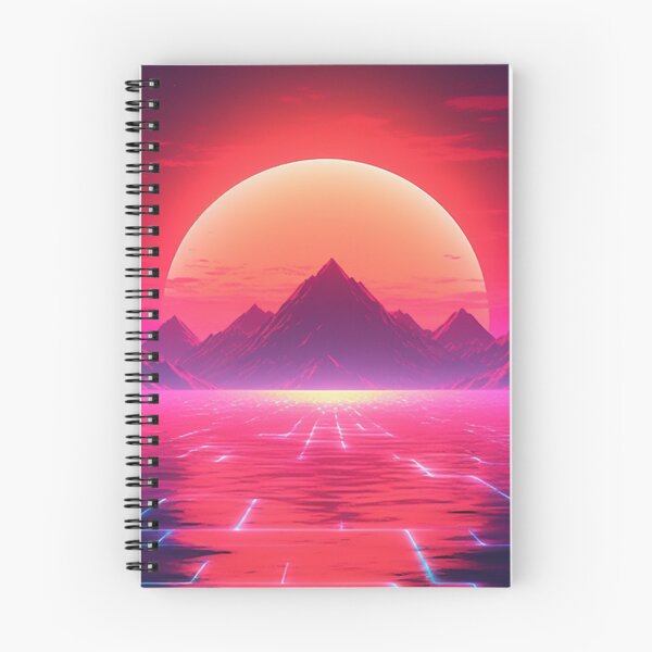 Item preview, 80s Synthwave Sun Mountains designed and sold by Nightarcade.