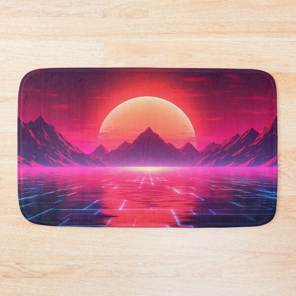 Item preview, 80s Synthwave Sun Mountains designed and sold by Nightarcade.