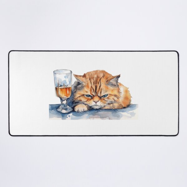 Item preview, Sad Cat_Cat and Wine designed and sold by LynnePham.