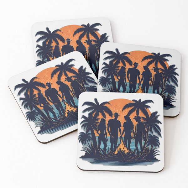 Item preview, Friends & Enjoy a Bonfire on a Beach designed and sold by DesignArtEmpire.