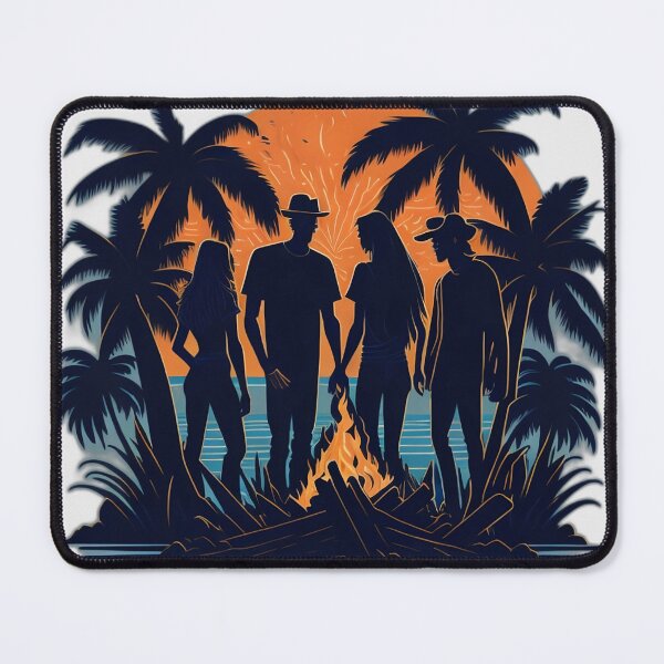 Item preview, Friends & Enjoy a Bonfire on a Beach designed and sold by DesignArtEmpire.