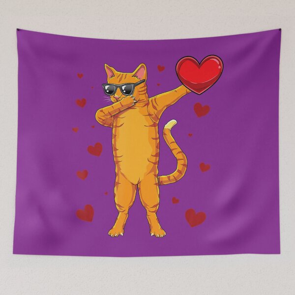 Item preview, Dabbing cute sunglasses pet Cat - Dab valentine 	 kitten 		 designed and sold by zjzgwcurqh16.