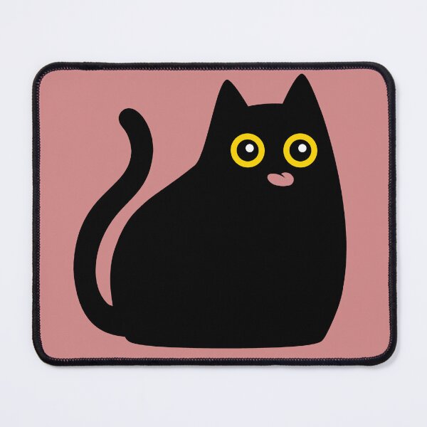 Item preview, Black cat with tongue out designed and sold by LuchQueen.