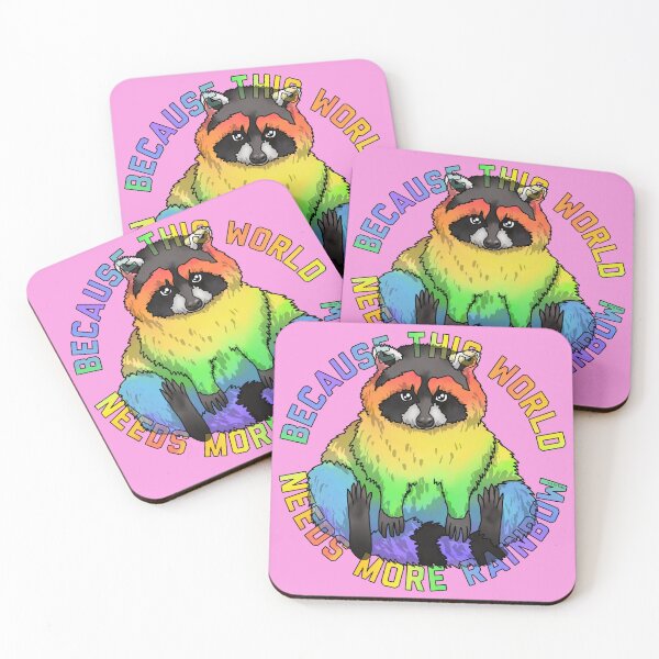 Item preview, More Rainbow Raccoon 2023 designed and sold by Art by Veya.