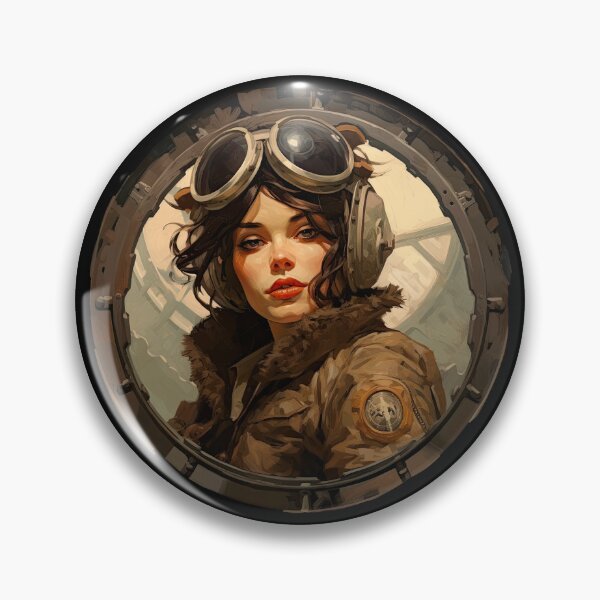 Artikelvorschau, Militärisches Pin-up-Pilotmädchen entworfen und verkauft von Odd World.