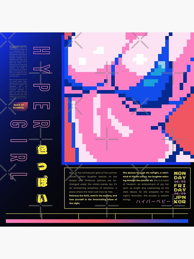 Sexy 80s-90s Retro Anime Pixel Art Bikini Beauty Art Print for Sale by  TakoyakiTech