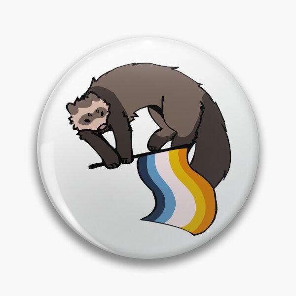 Item preview, Aroace Pride Ferret designed and sold by 12davs21.