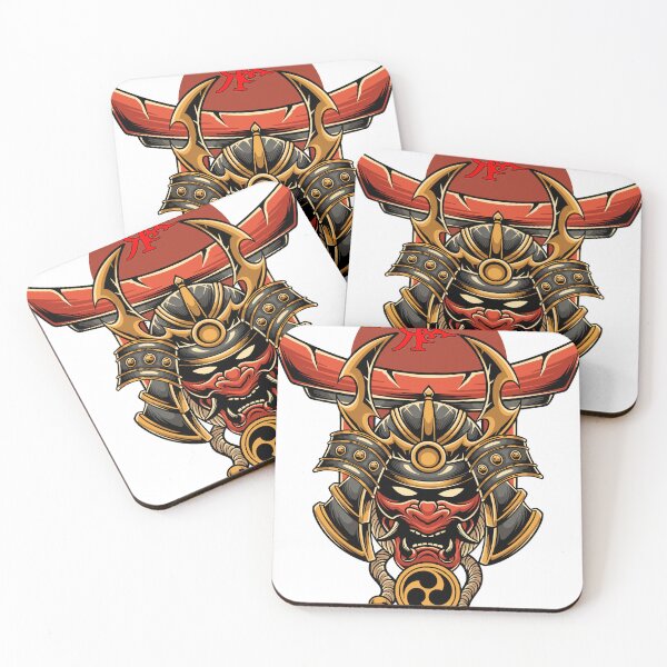 Item preview, ROGUE ONI MASK SAMURAI TATTOO ART designed and sold by Rogueclothes.