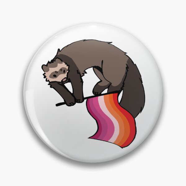 Item preview, Lesbian Pride Ferret designed and sold by 12davs21.