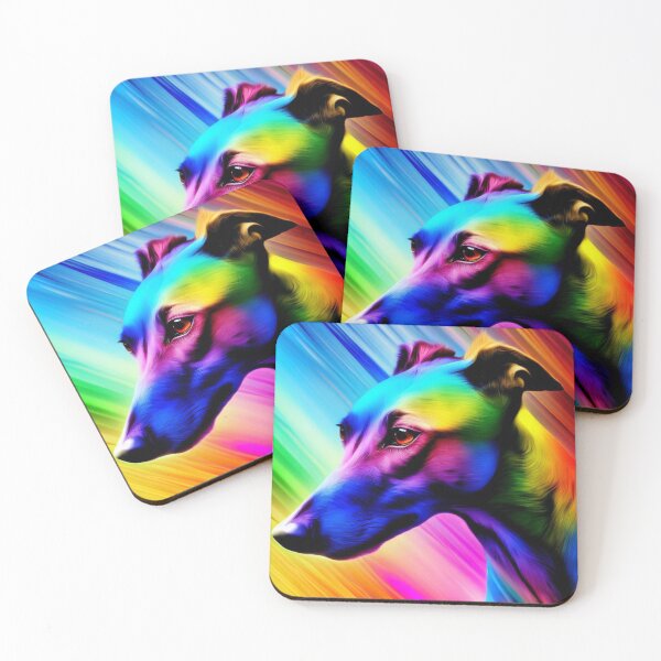 Item preview, Colourful Greyhound, whippet, Italian Greyhound designed and sold by Hello Llama.