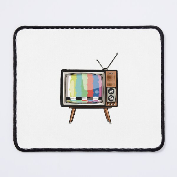 Item preview, Vintage TV - Retro charm with a test pattern motif designed and sold by SketchyPedals.