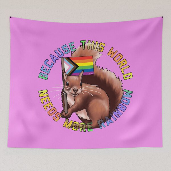 Item preview, More Rainbow Squirrel 2023 designed and sold by Art by Veya.