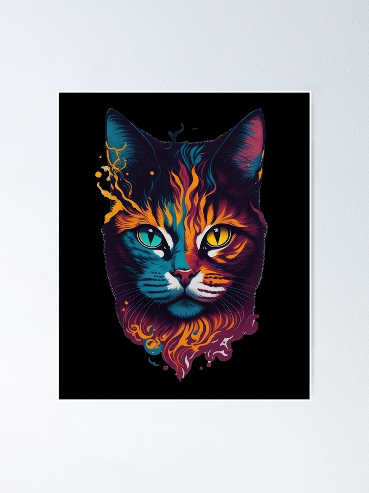 Black Cat Therian - Cat - Posters and Art Prints