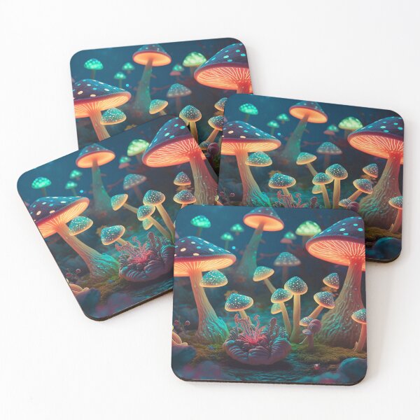 Item preview, Enchanted Fungi: Mystical Glow in Dark Forest designed and sold by Visual Foundry.