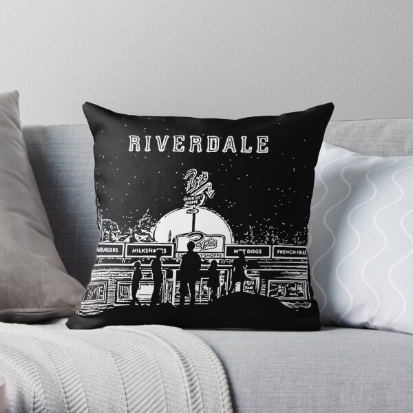 Tienda en blanco y negro de Riverdale Pop's Chock’lit Cojín