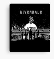 Riverdale Black And White Pop’s Chock’lit Shoppe Canvas Print