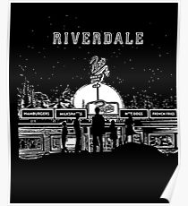 Riverdale Black And White Pop’s Chock’lit Shoppe Poster