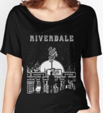 Riverdale Black And White Pop’s Chock’lit Shoppe Women's Relaxed Fit T-Shirt