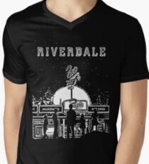 Riverdale Black And White Pop’s Chock’lit Shoppe Men's V-Neck T-Shirt
