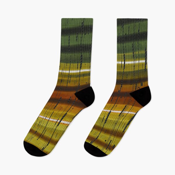 Item preview, Green and Brown Lines Glitch Effect Abstract Art designed and sold by seeitknowit.