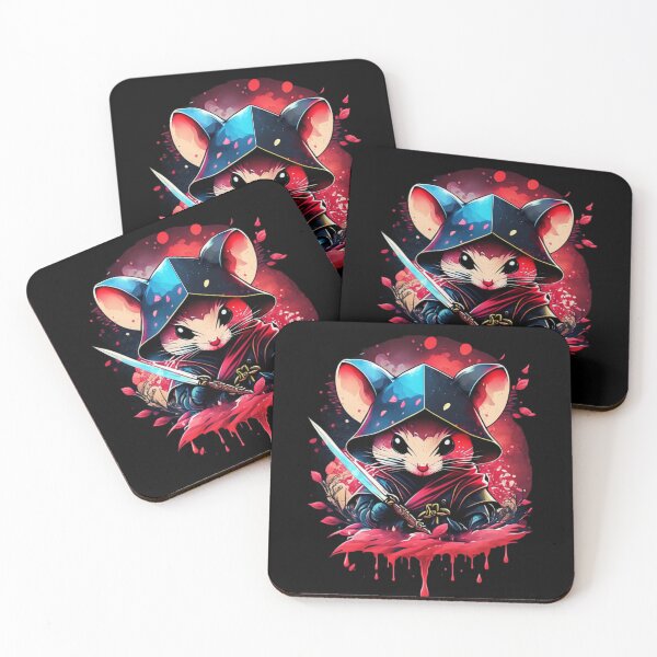 Item preview, Tiny Shadow Warrior: Fascinating illustration of a ninja mouse designed and sold by byaz3.