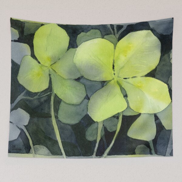 Item preview, Lucky Charm Four Leaf Clover Watercolor designed and sold by Olga Shvartsur.
