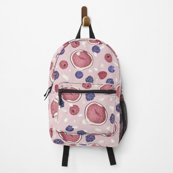 Item preview, Pastel Pink Figs and berries smoothie fruit patterns designed and sold by JinJinYoon.