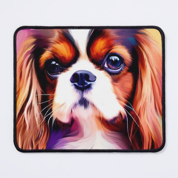 Artikelvorschau, Niedlicher und farbenfroher Cavalier King Charles Spaniel entworfen und verkauft von Hello Llama.