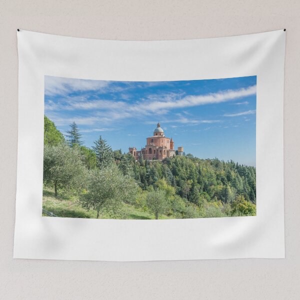 Aperçu de l'œuvre Vue du sanctuaire de San Luca créée et vendue par TDArtShop.