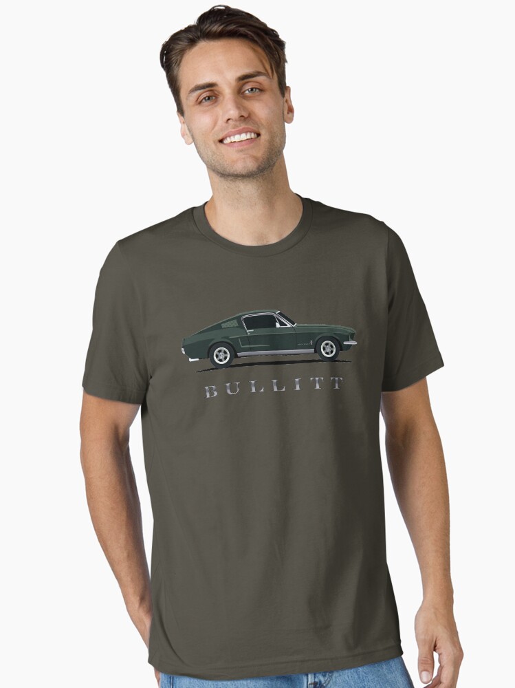 Thumbnail 2 of 7, Essential T-Shirt, Mustang Bullitt designed and sold by AutomotiveArt.