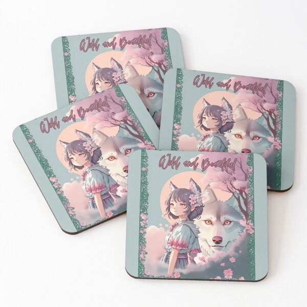 Item preview, Wolf With Flowers Girls designed and sold by YrtemmyS.