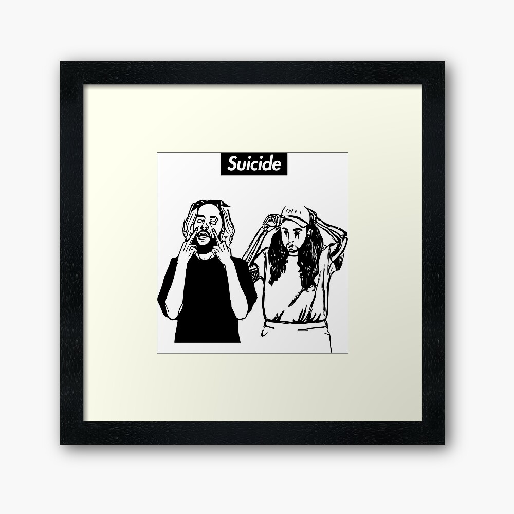"SuicideBoyS Art Outlines $uicideboy$" Framed Print by DeadlyGraphics ...