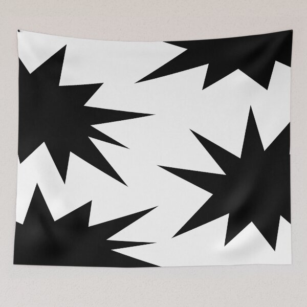 Item preview, Abstract geometric pattern - black and white. designed and sold by K.S ART.