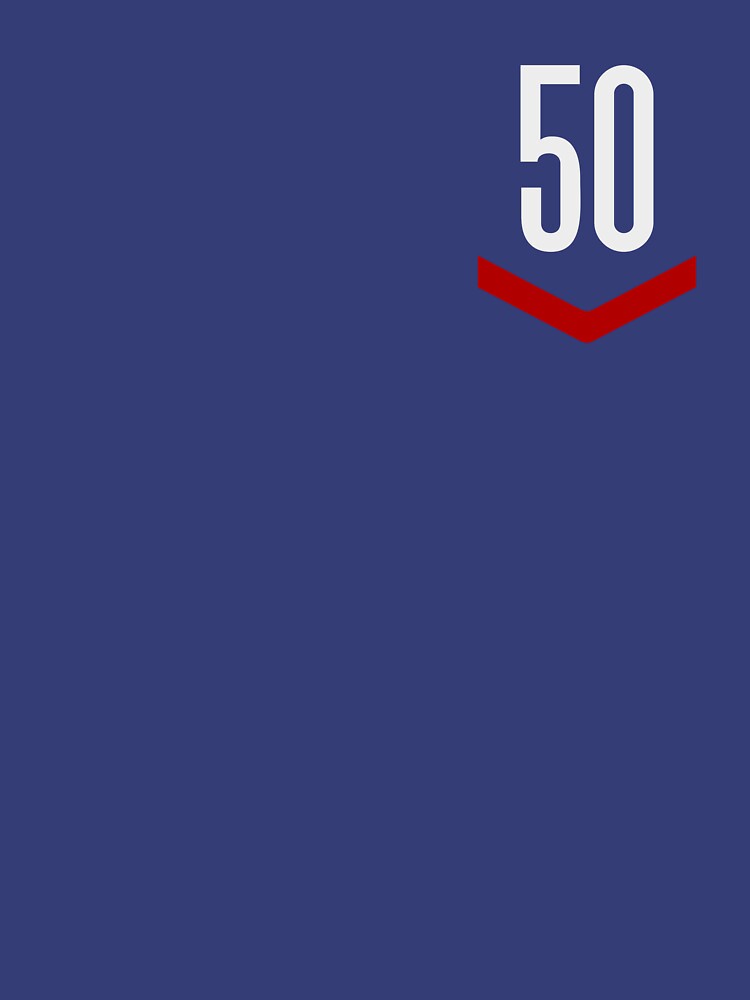 Thumbnail 3 of 3, Fitted T-Shirt, Port Chicago 50 Chevron Graphic (Light Grey/Red) designed and sold by PortChicago.
