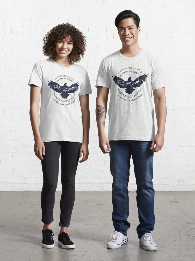 : Soar On Wings Like Eagles Mens Christian Long Sleeve Shirt :  Clothing, Shoes & Jewelry