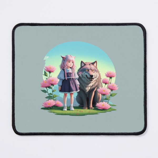 Item preview, Wolf With Flowers Girls designed and sold by YrtemmyS.