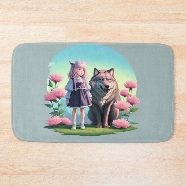 Item preview, Wolf With Flowers Girls designed and sold by YrtemmyS.