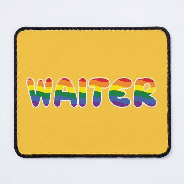 Item preview, Waiter, LGBTQIA, Pride Career designed and sold by ShopULove.