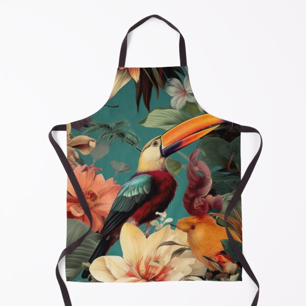 Item preview, Retro Tucano Jungle tropical floreal pattern designed and sold by Retrocranio.