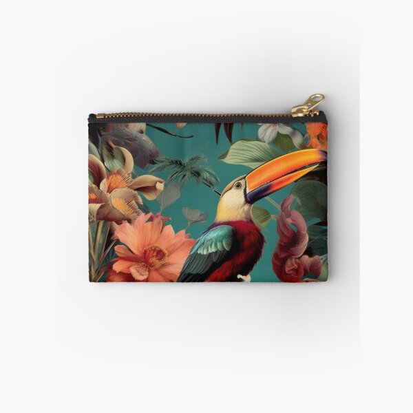 Item preview, Retro Tucano Jungle tropical floreal pattern designed and sold by Retrocranio.
