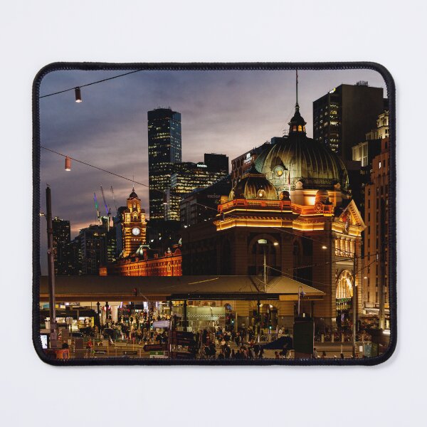 Item preview, Melbourne, Flinders Street Station at Sunset designed and sold by Chris Cobern.