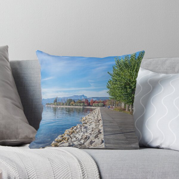Item preview, Lake Garda Bardolino promenade view designed and sold by TDArtShop.